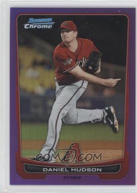 2012 Bowman Chrome - [Base] - Purple Refractor #12 - Daniel Hudson /199