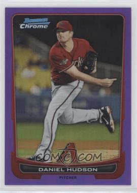 2012 Bowman Chrome - [Base] - Purple Refractor #12 - Daniel Hudson /199