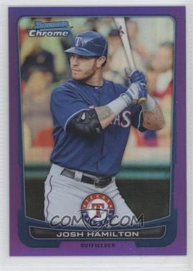 2012 Bowman Chrome - [Base] - Purple Refractor #121 - Josh Hamilton /199