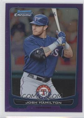 2012 Bowman Chrome - [Base] - Purple Refractor #121 - Josh Hamilton /199