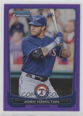 2012 Bowman Chrome - [Base] - Purple Refractor #121 - Josh Hamilton /199