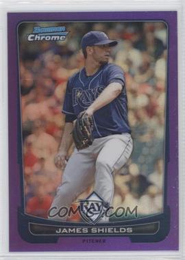 2012 Bowman Chrome - [Base] - Purple Refractor #128 - James Shields /199