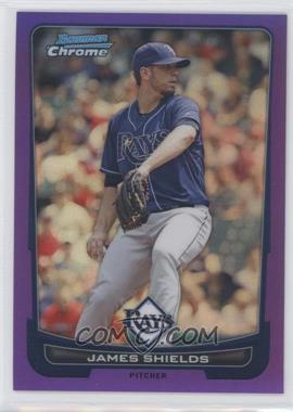 2012 Bowman Chrome - [Base] - Purple Refractor #128 - James Shields /199