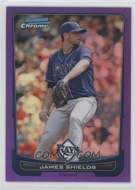 2012 Bowman Chrome - [Base] - Purple Refractor #128 - James Shields /199