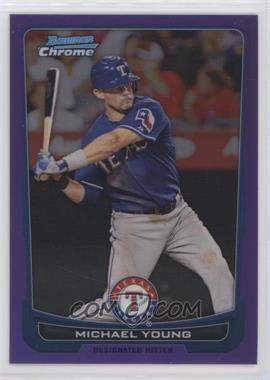 2012 Bowman Chrome - [Base] - Purple Refractor #147 - Michael Young /199