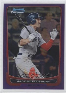 2012 Bowman Chrome - [Base] - Purple Refractor #172 - Jacoby Ellsbury /199