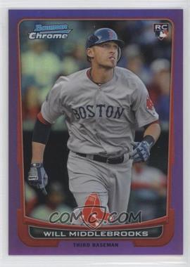 2012 Bowman Chrome - [Base] - Purple Refractor #189 - Will Middlebrooks /199