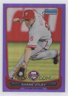 2012 Bowman Chrome - [Base] - Purple Refractor #197 - Chase Utley /199 [EX to NM]