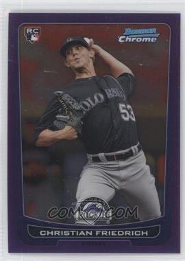 2012 Bowman Chrome - [Base] - Purple Refractor #207 - Christian Friedrich /199