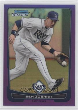 2012 Bowman Chrome - [Base] - Purple Refractor #220 - Ben Zobrist /199