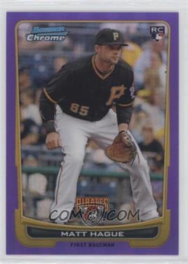 2012 Bowman Chrome - [Base] - Purple Refractor #76 - Matt Hague /199