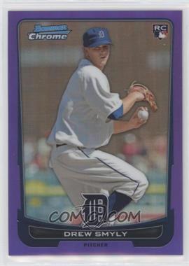 2012 Bowman Chrome - [Base] - Purple Refractor #77 - Drew Smyly /199