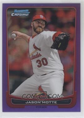 2012 Bowman Chrome - [Base] - Purple Refractor #80 - Jason Motte /199