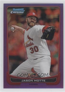 2012 Bowman Chrome - [Base] - Purple Refractor #80 - Jason Motte /199