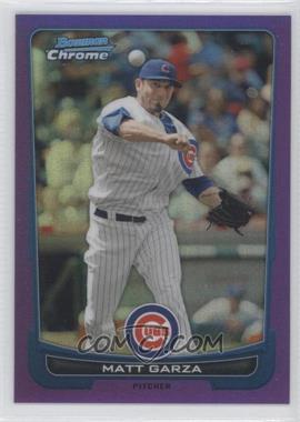 2012 Bowman Chrome - [Base] - Purple Refractor #92 - Matt Garza /199