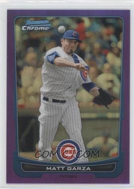 2012 Bowman Chrome - [Base] - Purple Refractor #92 - Matt Garza /199