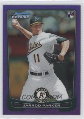 2012 Bowman Chrome - [Base] - Purple Refractor #99 - Jarrod Parker /199