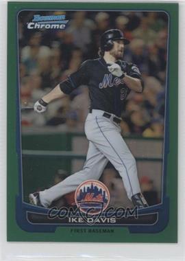 2012 Bowman Chrome - [Base] - Rack Pack Green Refractor #102 - Ike Davis