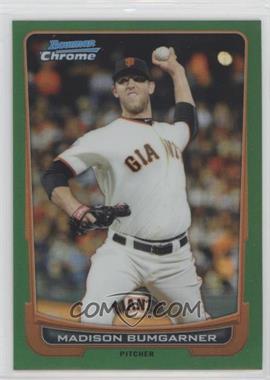 2012 Bowman Chrome - [Base] - Rack Pack Green Refractor #105 - Madison Bumgarner