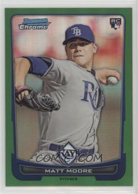 2012 Bowman Chrome - [Base] - Rack Pack Green Refractor #108 - Matt Moore