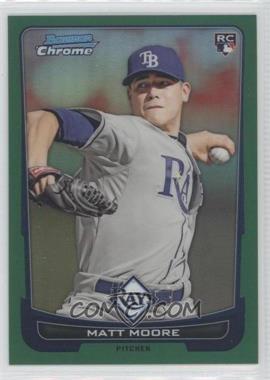 2012 Bowman Chrome - [Base] - Rack Pack Green Refractor #108 - Matt Moore