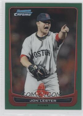 2012 Bowman Chrome - [Base] - Rack Pack Green Refractor #116 - Jon Lester