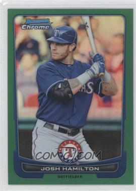 2012 Bowman Chrome - [Base] - Rack Pack Green Refractor #121 - Josh Hamilton