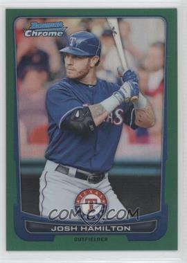 2012 Bowman Chrome - [Base] - Rack Pack Green Refractor #121 - Josh Hamilton