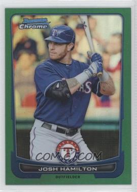 2012 Bowman Chrome - [Base] - Rack Pack Green Refractor #121 - Josh Hamilton