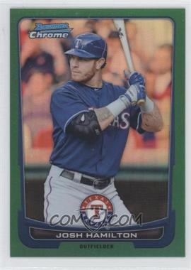 2012 Bowman Chrome - [Base] - Rack Pack Green Refractor #121 - Josh Hamilton