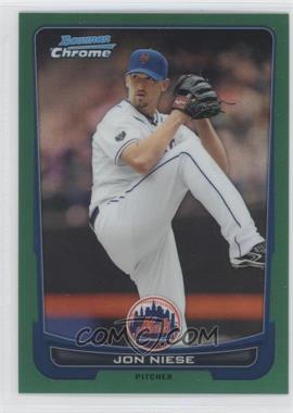 2012 Bowman Chrome - [Base] - Rack Pack Green Refractor #130 - Jonathon Niese