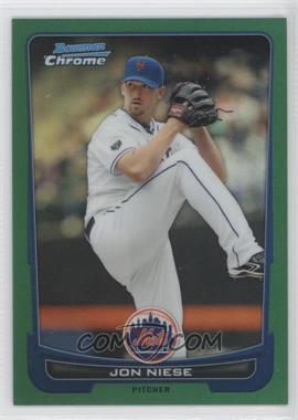 2012 Bowman Chrome - [Base] - Rack Pack Green Refractor #130 - Jonathon Niese