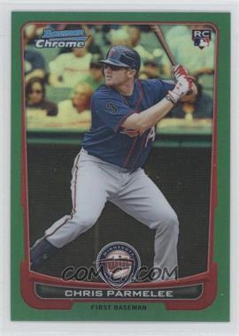 2012 Bowman Chrome - [Base] - Rack Pack Green Refractor #137 - Chris Parmelee