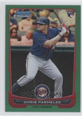 2012 Bowman Chrome - [Base] - Rack Pack Green Refractor #137 - Chris Parmelee