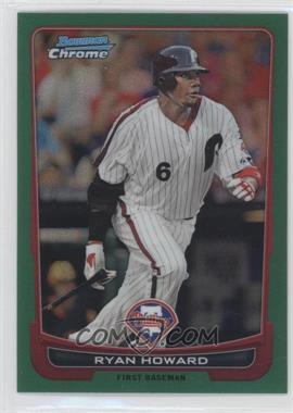 2012 Bowman Chrome - [Base] - Rack Pack Green Refractor #138 - Ryan Howard