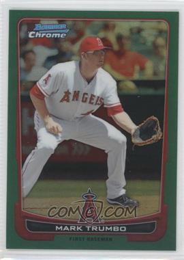 2012 Bowman Chrome - [Base] - Rack Pack Green Refractor #139 - Mark Trumbo