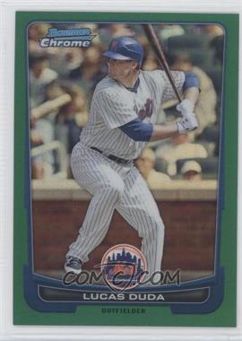 2012 Bowman Chrome - [Base] - Rack Pack Green Refractor #141 - Lucas Duda