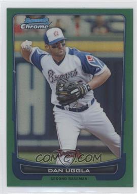 2012 Bowman Chrome - [Base] - Rack Pack Green Refractor #142 - Dan Uggla