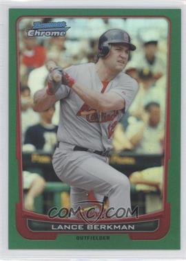 2012 Bowman Chrome - [Base] - Rack Pack Green Refractor #151 - Lance Berkman