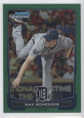 2012 Bowman Chrome - [Base] - Rack Pack Green Refractor #164 - Max Scherzer