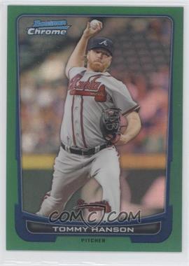 2012 Bowman Chrome - [Base] - Rack Pack Green Refractor #176 - Tommy Hanson