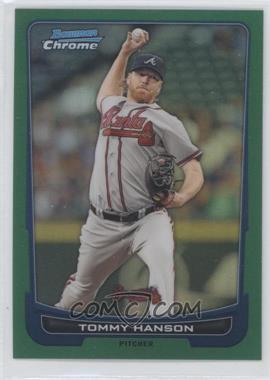 2012 Bowman Chrome - [Base] - Rack Pack Green Refractor #176 - Tommy Hanson