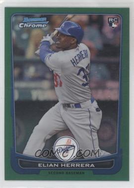 2012 Bowman Chrome - [Base] - Rack Pack Green Refractor #177 - Elian Herrera