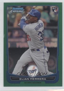 2012 Bowman Chrome - [Base] - Rack Pack Green Refractor #177 - Elian Herrera