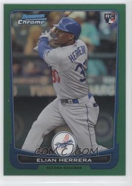 2012 Bowman Chrome - [Base] - Rack Pack Green Refractor #177 - Elian Herrera