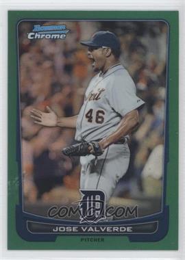 2012 Bowman Chrome - [Base] - Rack Pack Green Refractor #182 - Jose Valverde