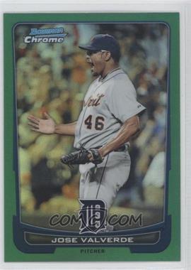 2012 Bowman Chrome - [Base] - Rack Pack Green Refractor #182 - Jose Valverde