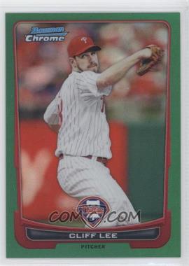 2012 Bowman Chrome - [Base] - Rack Pack Green Refractor #201 - Cliff Lee