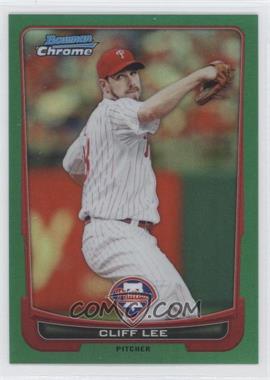 2012 Bowman Chrome - [Base] - Rack Pack Green Refractor #201 - Cliff Lee