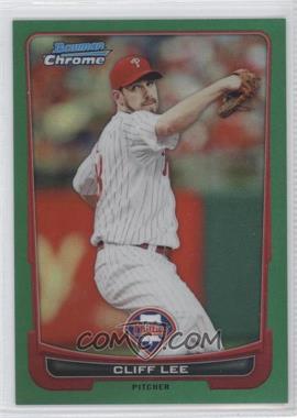 2012 Bowman Chrome - [Base] - Rack Pack Green Refractor #201 - Cliff Lee